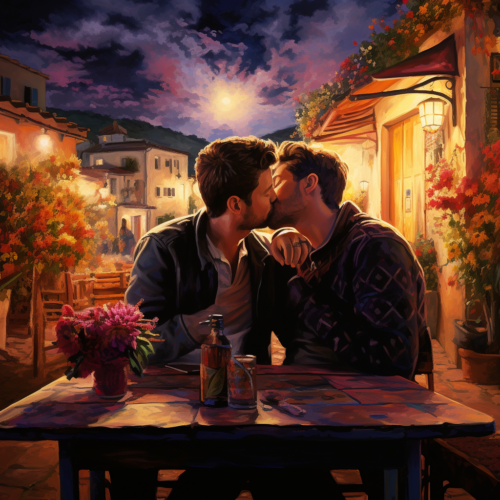 airbeagle_2_gay_men_kissing_while_sitting_at_a_cafe_in_a_Spanis_be9e958b-a379-4249-9d23-c2f9edf1b8fc
