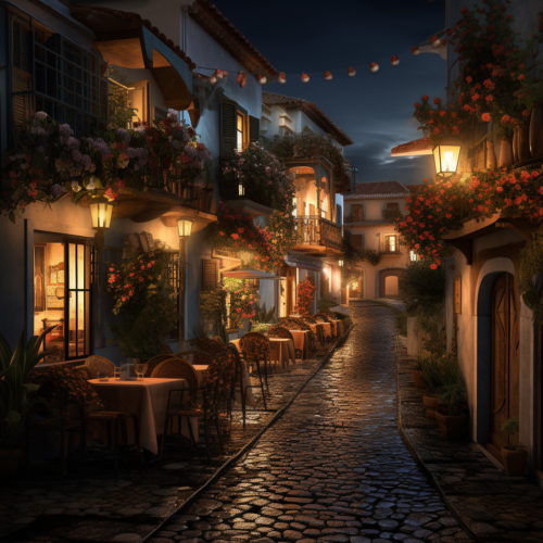 airbeagle_a_spanish_colonial_town_on_the_harbor_midnight_with_l_7dbe1334-f299-41c5-9f7b-b3df8c9ff7c0