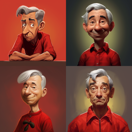 airbeagle_man_with_gray_hair_in_red_shirt_in_art_style_of_Peanu_b53538f3-9bcf-4554-af8a-51a417f451fe
