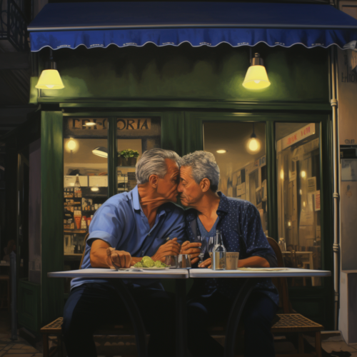 airbeagle_two_gay_60-year-old_men_kissing_at_a_sidewalk_cafe_in_c55e2c56-dae0-4e8b-a9e5-158824a1faee