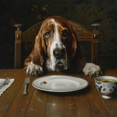 airbeagle_a_begging_basset_hound_at_the_dinner_table_photoreali_5dfff646-efa3-4c24-811c-a3bcc78995e5