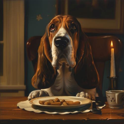 airbeagle_a_begging_basset_hound_at_the_dinner_table_photoreali_ac1ba487-6229-4bf0-b468-eb4a44a74d79